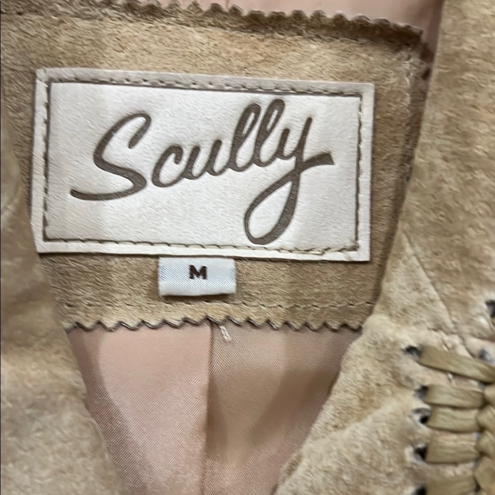 Scully Tan Leather Fringe Jacket - Picture 3 of 3